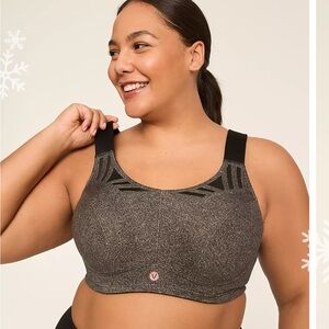 Cacique 44H livi sports bra max support underwire high impact bounce free molded